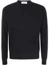 Filippo De Laurentiis Superfine Merino Wool Crew Neck Sweater In Brown