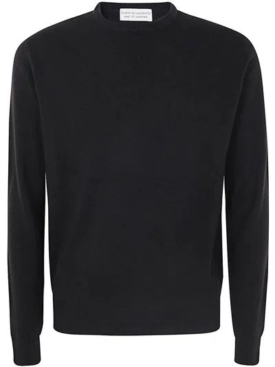 Filippo De Laurentiis Long Sleeves Round Neck Clothing In Brown
