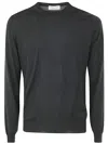 Filippo De Laurentiis Royal Merino Long Sleeves Crew Neck Sweater Clothing In Green