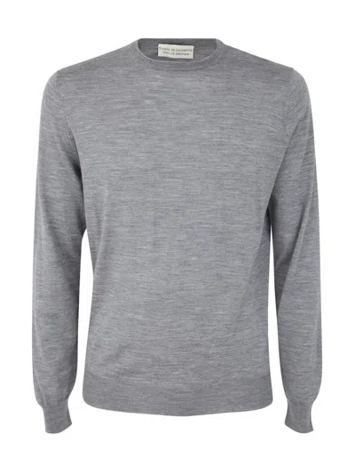Filippo De Laurentiis Round Neck Pullover In Grey