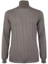 Filippo De Laurentiis Royal Merino Long Sleeves Turtle Neck Sweater In Grey