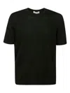 Filippo De Laurentiis Short-sleeve Linen T-shirt In Black