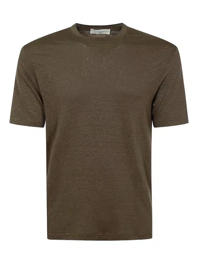 FILIPPO DE LAURENTIIS SHORT-SLEEVE LINEN T-SHIRT