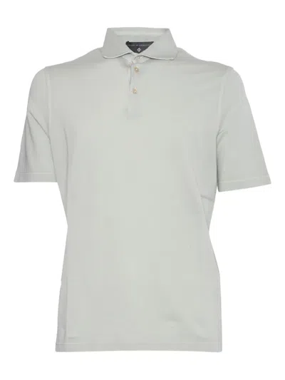 Filippo De Laurentiis Short-sleeve Polo Shirt In Gray