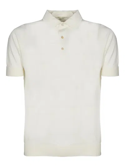 Filippo De Laurentiis Short-sleeve Polo T-shirt In White