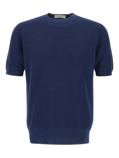 Filippo De Laurentiis Short-sleeve Ribbed-hem Sweater