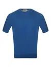 Filippo De Laurentiis Short-sleeved Crewneck T-shirt In Blue