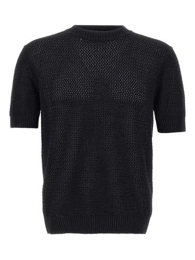 FILIPPO DE LAURENTIIS SHORT-SLEEVED SWEATER