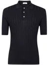 Filippo De Laurentiis Short Sleeves 3 Bottons Polo Shirt By Filippo De In Black
