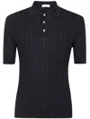 Filippo De Laurentiis Short Sleeves 3 Bottons Polo Shirt By Filippo De In Black