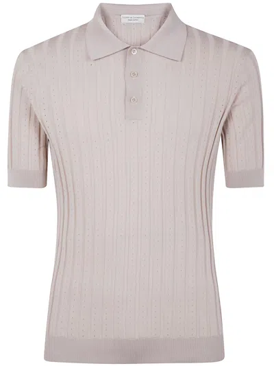 Filippo De Laurentiis Short Sleeves 3 Bottons Polo Shirt Clothing In White