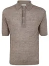 Filippo De Laurentiis Short Sleeves Polo Shirt In Beige
