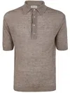 Filippo De Laurentiis Short Sleeves Polo Shirt In Brown