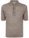 Filippo De Laurentiis Short Sleeves Polo Shirt In Brown