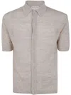 Filippo De Laurentiis Short Sleeves Oversized Shirt In Brown