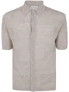 Filippo De Laurentiis Short Sleeves Oversized Shirt In Neutral