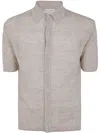 Filippo De Laurentiis Short Sleeves Oversized Shirt In Rope