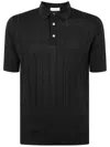 Filippo De Laurentiis Short Sleeves Polo Shirt In Black