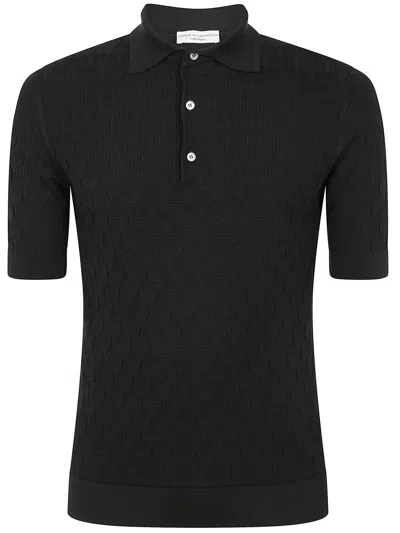Filippo De Laurentiis Short Sleeves Polo Shirt Clothing In Black