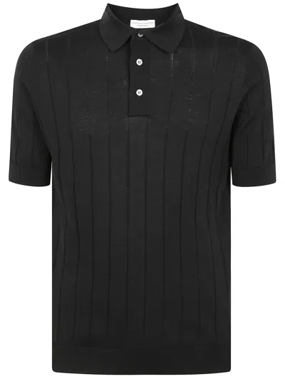 Filippo De Laurentiis Short Sleeves Polo Shirt Clothing In Black