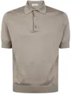 Filippo De Laurentiis Short Sleeves Polo Shirt In Grey