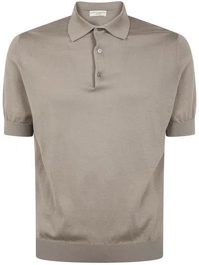 Filippo De Laurentiis Short Sleeves Polo Shirt Clothing In Grey