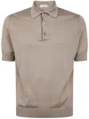 Filippo De Laurentiis Short Sleeves Polo Shirt In Dove