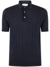 Filippo De Laurentiis Short Sleeves Polo Shirt In Navy