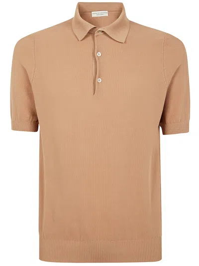 Filippo De Laurentiis Short Sleeves Rice Stitch Polo Shirt By Filippo