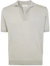 Filippo De Laurentiis Short Sleeves Skipper Polo Shirt Clothing In Gray