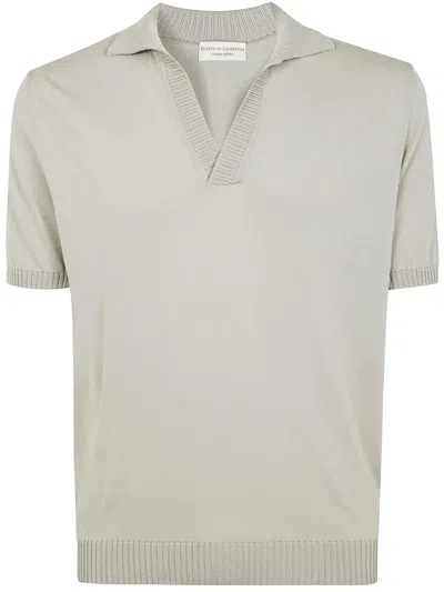 Filippo De Laurentiis Short Sleeves Skipper Polo Shirt Clothing In Grey