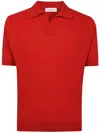 Filippo De Laurentiis Short Sleeves Skipper Polo Shirt In Red