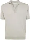Filippo De Laurentiis Short Sleeves Skipper Polo Shirt Clothing In Fog