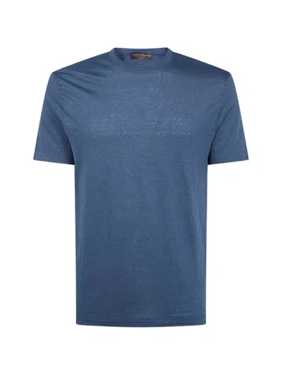 Filippo De Laurentiis Short Sleeves T-shirt In Blue
