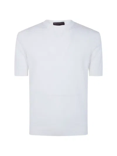 Filippo De Laurentiis Short-sleeve Textured T-shirt In White
