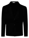 Filippo De Laurentiis Single Breasted Revers Jacket In Black