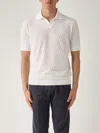 Filippo De Laurentiis Short Sleeves Skipper Polo Shirt In White