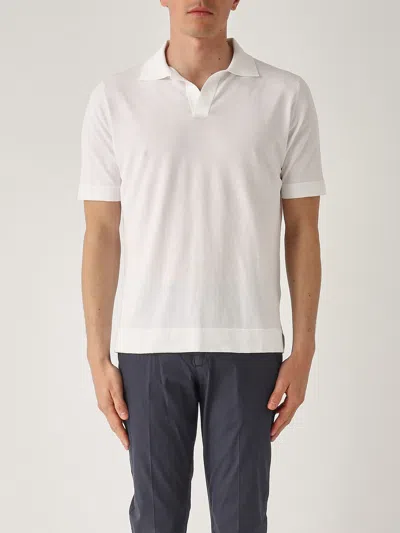 Filippo De Laurentiis Short Sleeves Skipper Polo Shirt In White