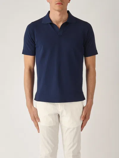FILIPPO DE LAURENTIIS SKIPPER M/C IN CREPE COTTON POLO