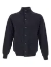 Filippo De Laurentiis Stand-up Collar Patch-pocket Jacket In Blue