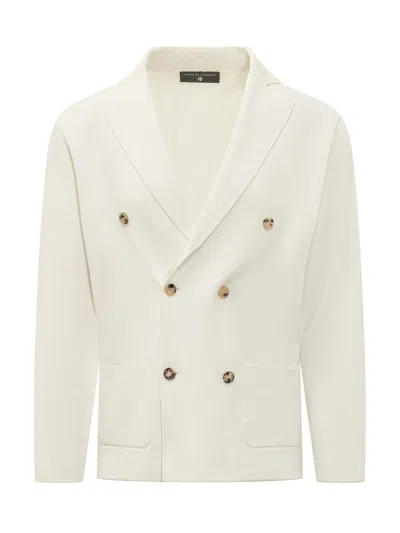 Filippo De Laurentiis Stylish Mini Blazer In Latte