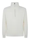 Filippo De Laurentiis Long Sleeves Half Zip In White