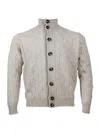 Filippo De Laurentiis Trecce Buttoned Cardigan In White