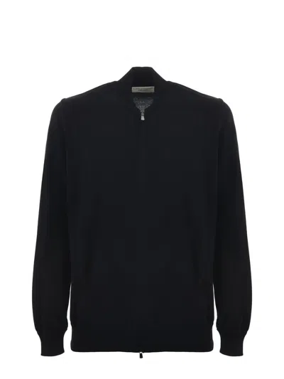 Filippo De Laurentiis Cotton Sweater In Black