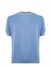 Filippo De Laurentiis T-shirt In Cotton Thread In Clear Blue