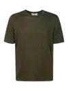 Filippo De Laurentiis Tshirt Mm Lino Stretch In Dark Green