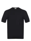 Filippo De Laurentiis Ribbed-knit T-shirt In Black