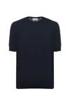 Filippo De Laurentiis Ribbed-knit T-shirt In Blue
