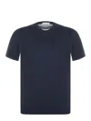 Filippo De Laurentiis Ribbed-knit T-shirt In Blue