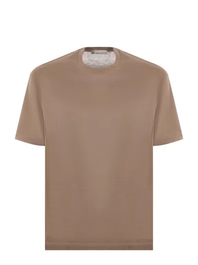 Filippo De Laurentiis T-shirt In Cotton In Camel